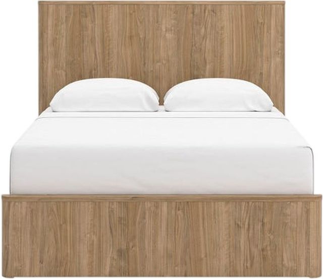Signature Design by Ashley® Gramburg Warm Natural Brown Queen Panel Platform Bed-2