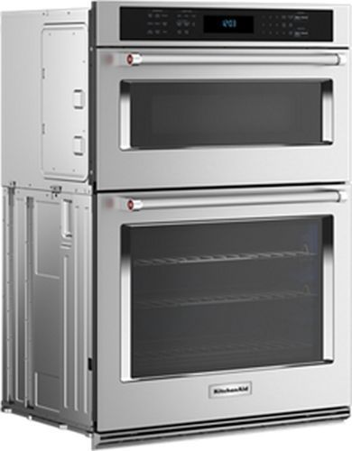KitchenAid® 30" Stainless Steel Oven/Microwave Combo Electric Wall Oven-1