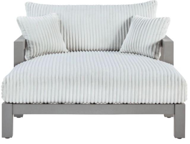 Signature Design by Ashley® Hurley Park Gray Aluminum/Fabric Outdoor Chaise Lounge-1