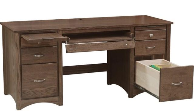 Wolfcraft Furniture McMillan Black 65" Desk-1