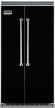 Viking® Professional 5 Series 25.32 Cu. Ft. Built-In Side By Side Refrigerator-Black-0