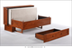 Night & Day™ Furniture Clover Murphy Cabinet Bed-4