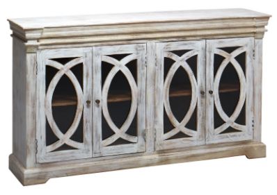Jaipur Furniture Witt White Wash 4-Door Cabinet-0