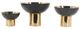 A & B Home Black/Gold 3-Piece Bowl Set-3