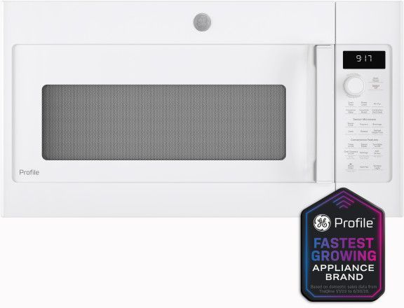 GE Profile™ 1.7 Cu. Ft. White Over The Range Microwave-1