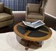 Bernards Tarrington Sand Leather Accent Chair-1
