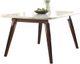 ACME Furniture Gasha White Top Dining Table with Walnut Base-0