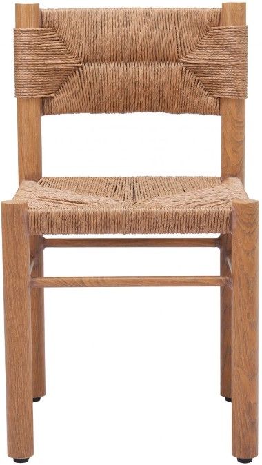 Zuo® Modern Iska 2-Piece Natural Aluminum Outdoor Dining Side Chair Set-1