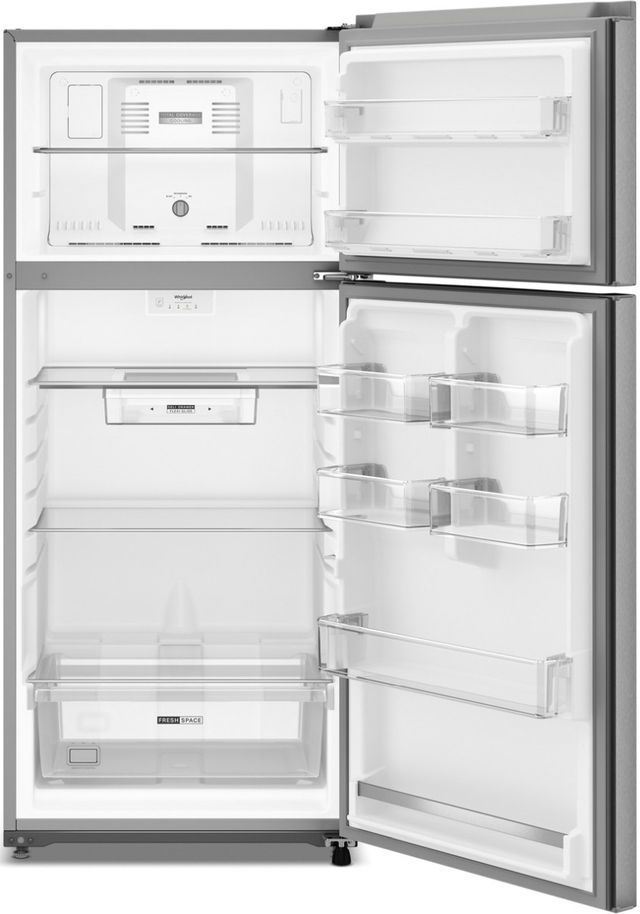 Whirlpool® 33" 16.35 Cu. Ft. Fingerprint Resistant Stainless Steel Top Freezer Refrigerator with Total Coverage Cooling-1
