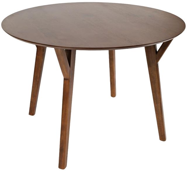 Jofran Inc. Copenhagen Brown Round Dining Table-0