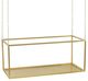 A & B Home Gold Rectangular 28" Iron Stand with Chains-0