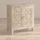 Jofran Inc. Global Archive Chloe Weathered White Accent Cabinet-1