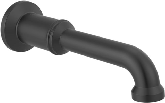 Delta Broderick® Matte Black Non-Diverter Tub Spout-0