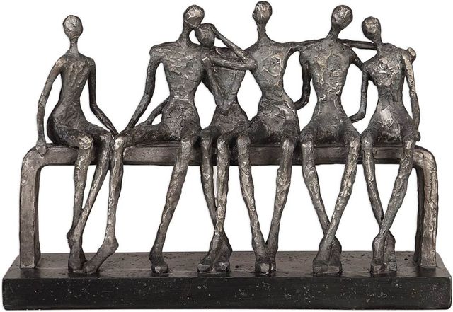 Uttermost Camaraderie Aged Silver Figurine-0