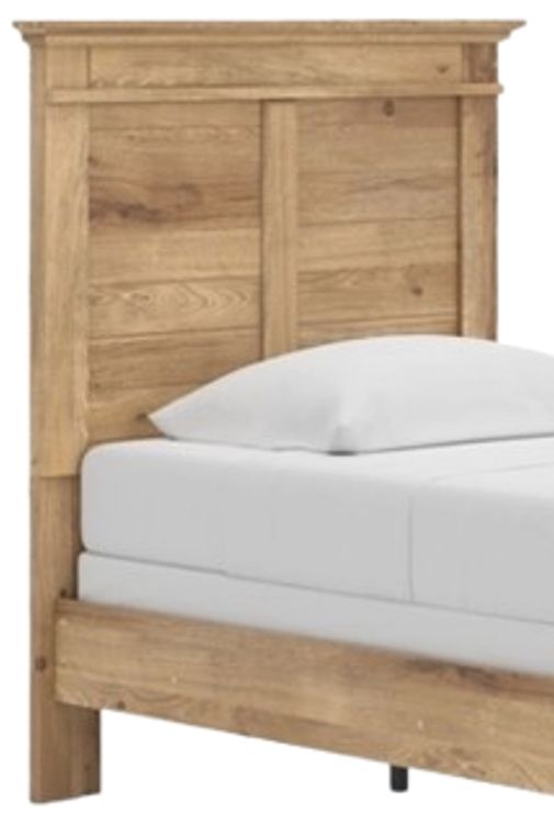 Signature Design by Ashley® Fenderport Tan Twin Panel Bed-2