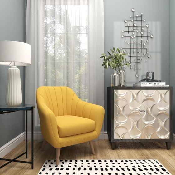 Deco Marche Silver Abstract Wall Decor-4