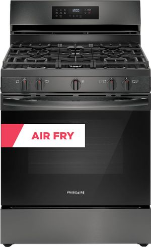 front view of the Frigidaire® 30" Black Stainless Steel Freestanding Gas Range