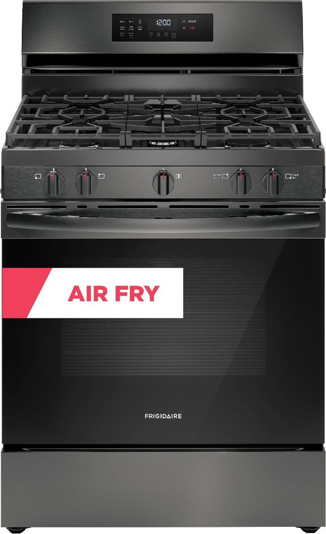 Frigidaire® 30" Black Stainless Steel Freestanding Gas Range-0