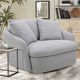 Parker House® Boomer Dove Gray Swivel Chair-1