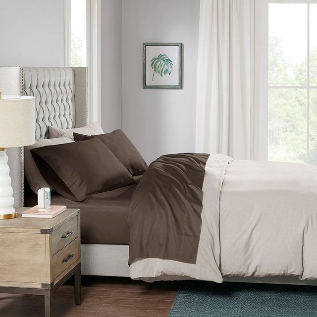 Olliix by Sleep Philosophy Chocolate King 300 Thread Count Liquid Cotton Sheet Set-3