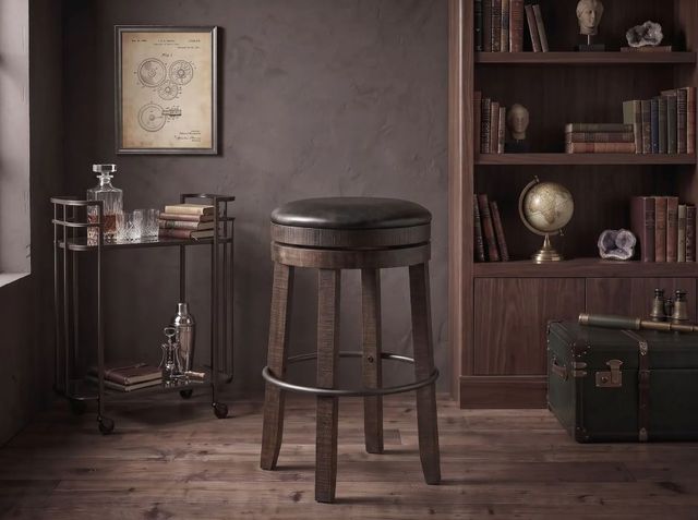 Sunny Designs™ Homestead Tobacco Leaf 30" Swivel Stool-1