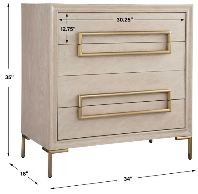 Uttermost® Alessia Light Oak Accent Chest-3