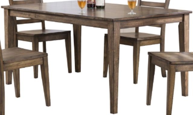 Winners Only® Carmel Rustic Brown 60" Dining Table-0