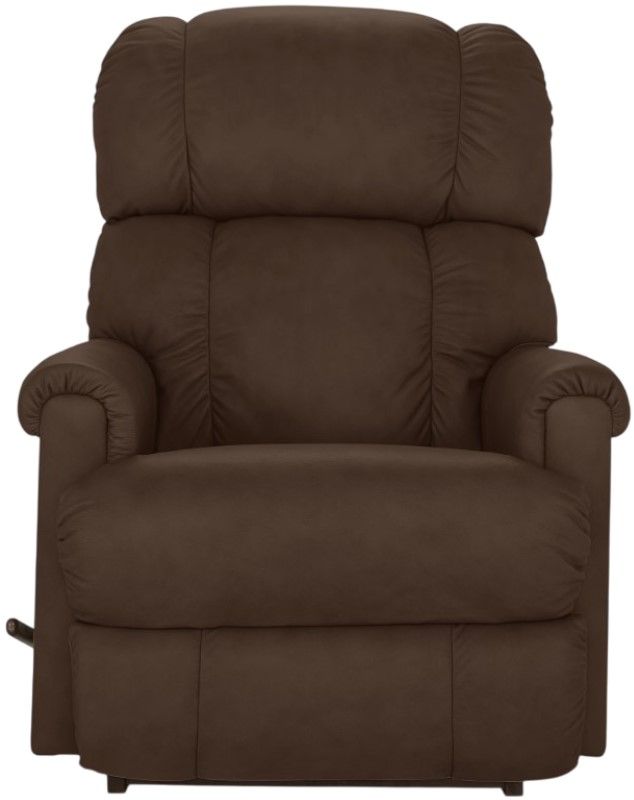 La-Z-Boy® Pinnacle Umber Leather Manual Swivel Gliding Recliner-1
