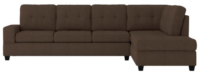 Homelegance® Maston 3-Piece Brown L-Shape Reversible Sectional with Ottoman-2