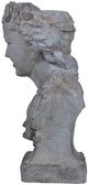A & B Home Stone Gray Goddess Statue Planter-4