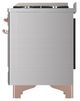 Ilve® Majestic III 40" Stainless Steel Pro Style Dual Fuel Natural Gas Range with Triple Glass Door and Copper Trim-4