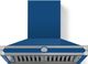 La Cornue Cornufe 90 Albertine 36" Royal Blue Wall Mounted Chimney Hood-0