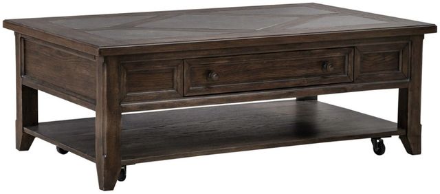 Liberty Furniture Paradise Valley 3-Piece Saddle Brown Occasional Table Set-2