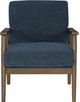 Signature Design by Ashley® Bixler Navy/Brown Accent Chair-1