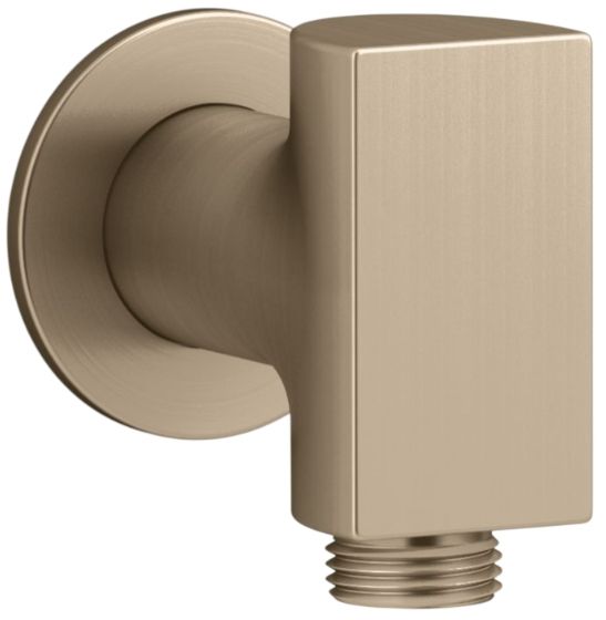 KOHLER® Exhale® Vibrant Brushed Bronze Wall-Mount Supply Elbow-0