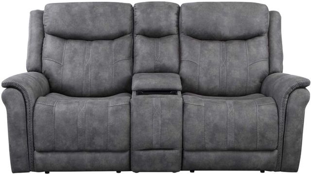 Steve Silver Co. Morrison Stone Dual Power Reclining Loveseat-1