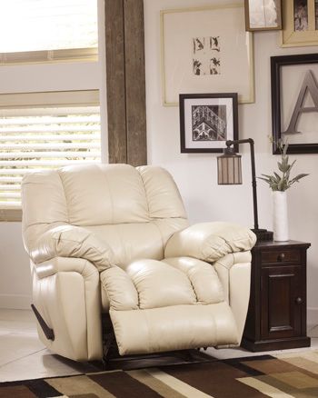 Signature Design by Ashley® Turrell Cream Rocker Recliner-0