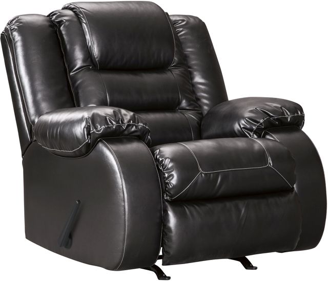 Signature Design by Ashley® Vacherie Black Rocker Recliner-0