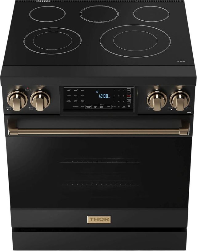 Thor Kitchen® Gordon Ramsay Series 30" Matte Black Pro Style Electric Range-1