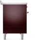 Ilve® Nostalgie II Series 48" Burgundy Pro Style Induction Range-4