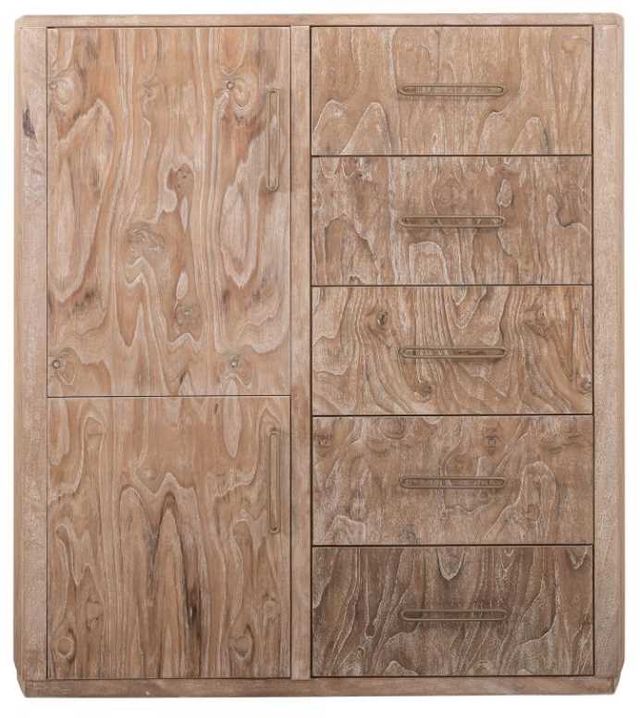 International Furniture Direct Balam White Gentleman's Chest-3