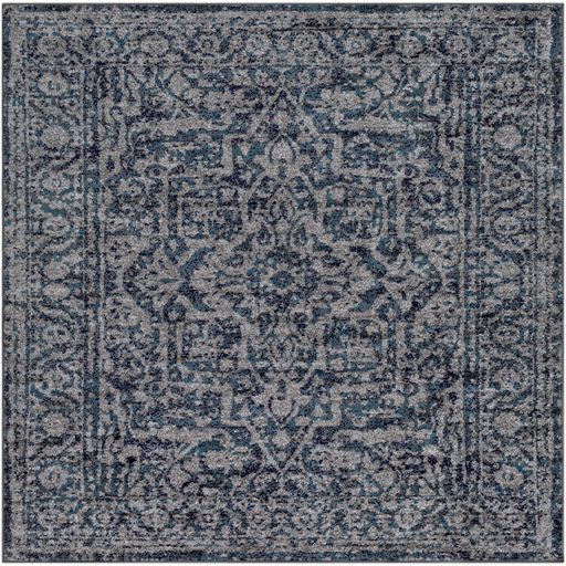 Surya Monte Carlo Charcoal 5' Square Rug-0