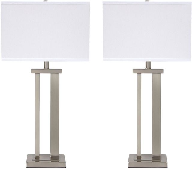 Signature Design by Ashley® Aniela 2-Piece Silver Table Lamp-0