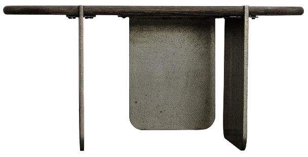 Bernhardt Melba Bernhardt Living Puma 36" Cocktail Table with Graphite Base-2