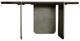 Bernhardt Melba Bernhardt Living Puma 36" Cocktail Table with Graphite Base-2