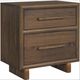 Elements International Brisbane 4-Piece Beige/Walnut Queen Upholstered Bedroom Set-5