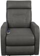 La-Z-Boy® Lennon Charcoal Leather Power Rocking Recliner with Heat and Massage-1