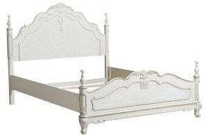 Mazin Furniture Cinderella New White Queen Youth Bed-1