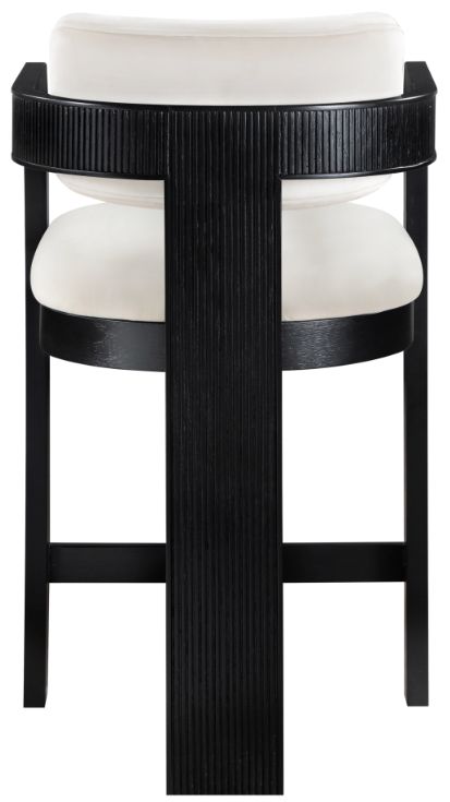 Meridian Furniture Sacha Cream Upholstered Counter Stool-3