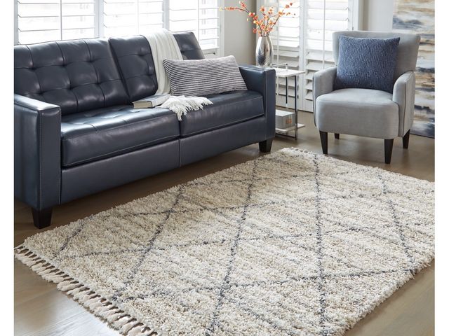 Signature Design by Ashley® Abdalah Gray/Cream 5'x7' Medium Area Rug-2